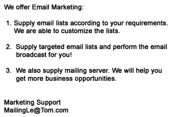 We offer Email Marketing…