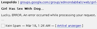 Girl Has Sex With Dog... Lucky. ERROR. An error occurred while processing your request.