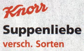 Knorr Suppenliebe - versch. Sorten