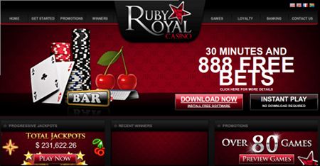 ruby royal casino login