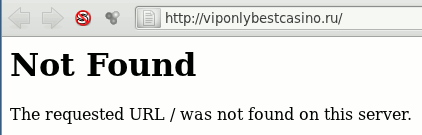 Not Found -- The requested URL / was not found on this server.