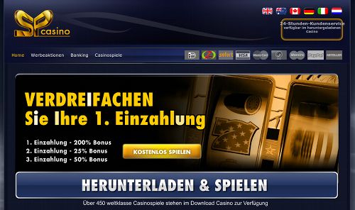 Screenshot der betrügerischen Website