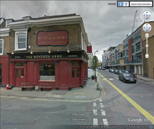 Pub 'The Wenlock Arms' in der Wenlock Road 26, London