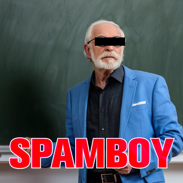 Spamboy Hans Schmidt, angeblicher Physikprofessor