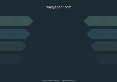 Screenshot der Startseite der Website in der Domain realtyagent punkt com: Eine sehr dadaistische Platzhalterseite.