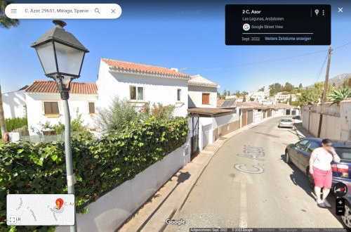 Screenshot der Adresse in Google Street View
