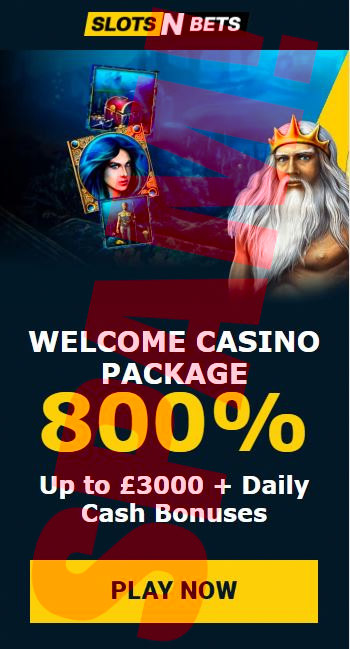 Slots n Bets -- Welcome Casino Package 800% -- Up to £3000 + Daily Cash Bonuses -- [Play now]
