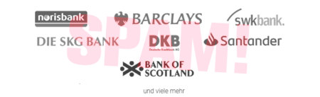 Unsere Partnerbanken: norisbank, Barclays, ...