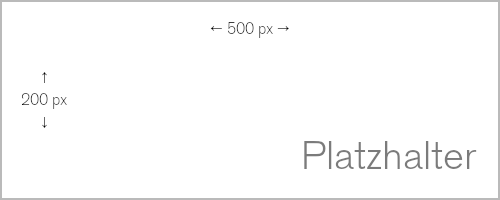 Platzhaltergrafik, sehr dada