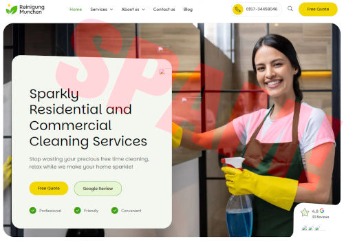 Screenshot der verlinkten Website, die größtenteils in englischer Sprache gehalten ist