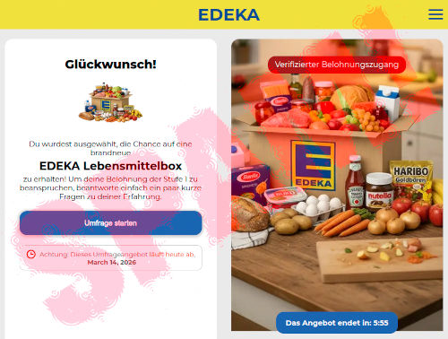 Screenshot der angeblichen Edeka-Umfrage