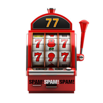 Offensichtlich mit einem angelernten neuronalen Netzwerk erzeugtes Bild eines Geldspielautomaten