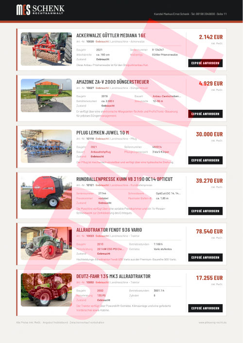 Eine Seite aus diesem Katalog